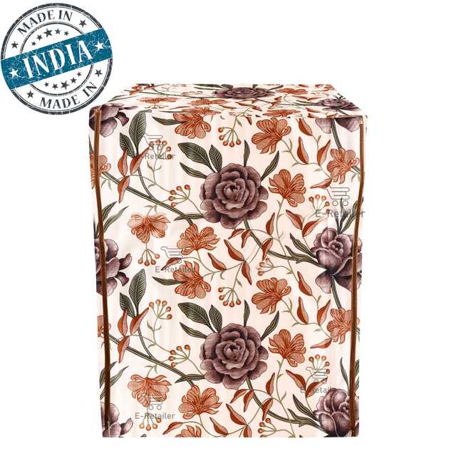 E Retailer Polyester Front Load Washing Machine Cover For 5kg to 8kg (Brown, 23x23x35) (E-225)