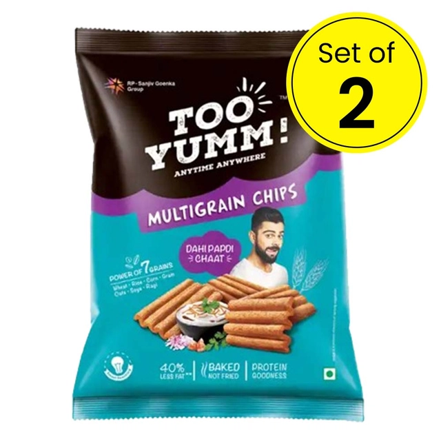 Too Yumm Multigrain Dahi Papdi Chaat 45 g (Pack of 2)