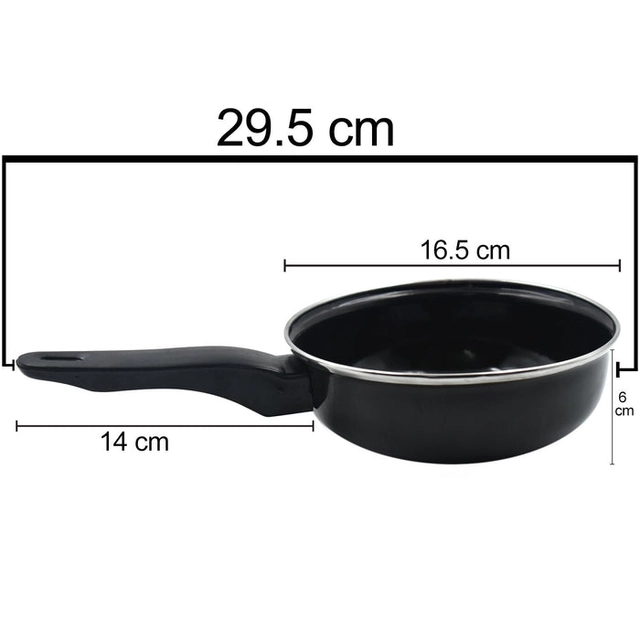 Non Stick Gas Compatible Frying Pan (Black)