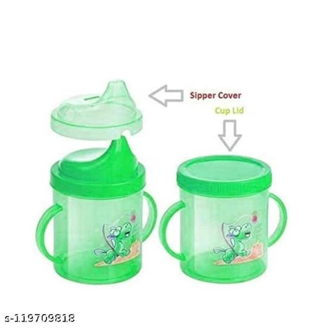 Plastic Sipper for Baby (Green, 300 ml)