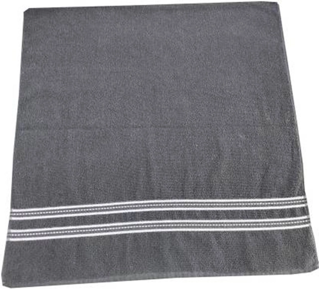 Cotton Bolls Dark Grey Bath Towels 400GSM (27x54 Inches) (Pack Of 1)