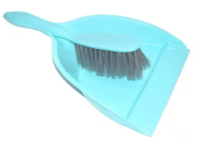 Big Plastic Dustpan with Brush (Pack of 2, Multicolor) (RS-6)