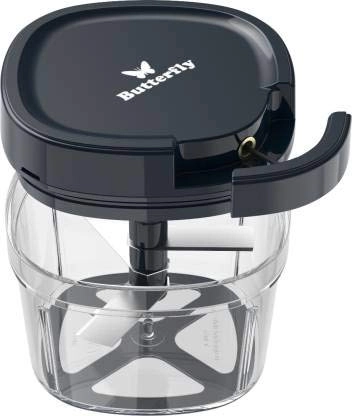 Plastic Butterfuly Vegetable Chopper (600 ml, Black)