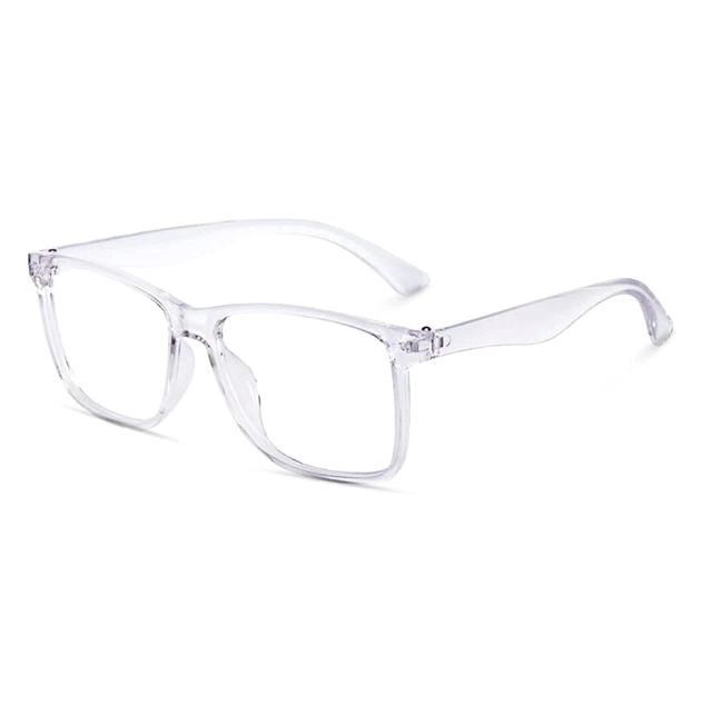 Plastic Sunglasses for Men & Women (Transparent)