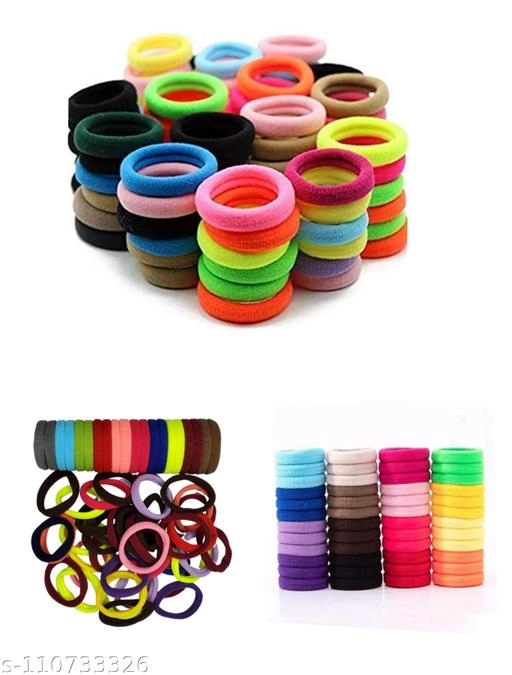 Rubber Hair Bands for Women & Girls (Multicolor, Pack of 30)