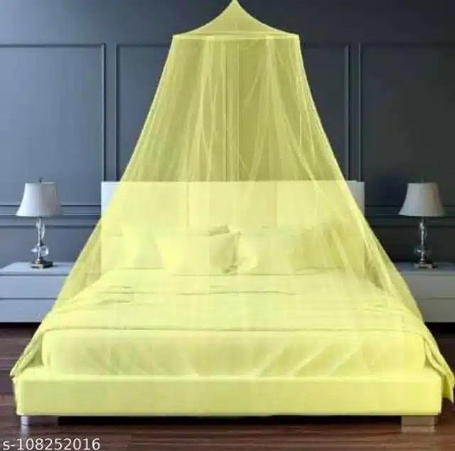 Mosquito Net for Home (Yellow, 6.5x6.5 feet)