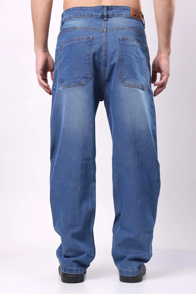 Denim Straight Fit Jeans for Men (Blue, 28)