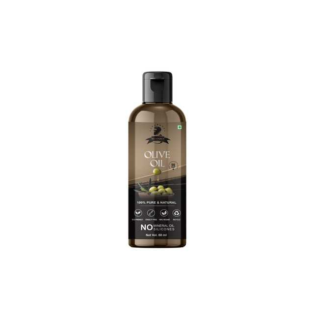 Beardox 100% Pure & Natural Cold Pressed Olive Oil For Strengthens Hair Roots, Reduces Wrinkles & Fine Lines (50 ml) (G-2091)