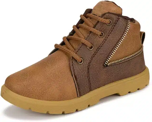 Lightweight Boots for Boys (Brown, 1)