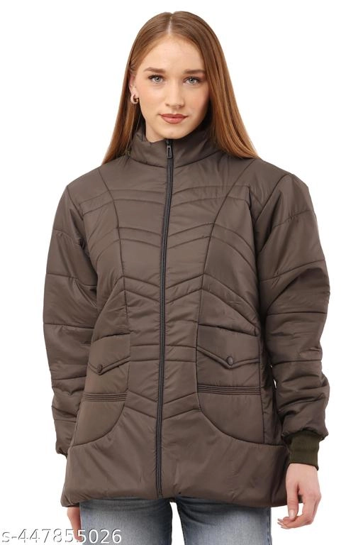 Jacket for Women (Brown, L)