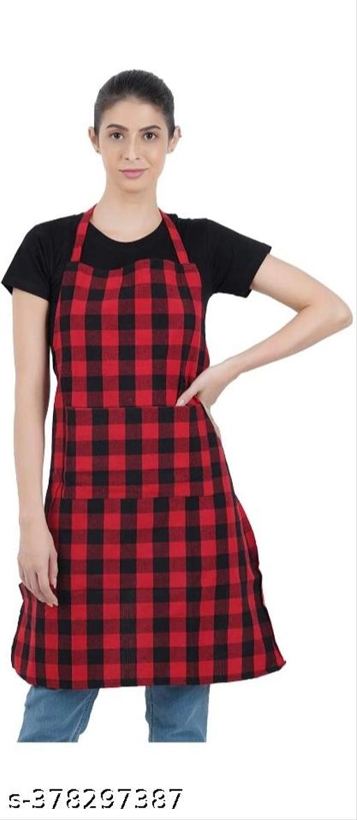 Cotton Apron for Men & Women (Red)