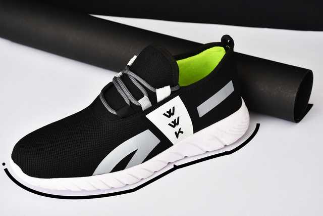 Ishika Sports Shoes For Men (Black, 8) (A-64)