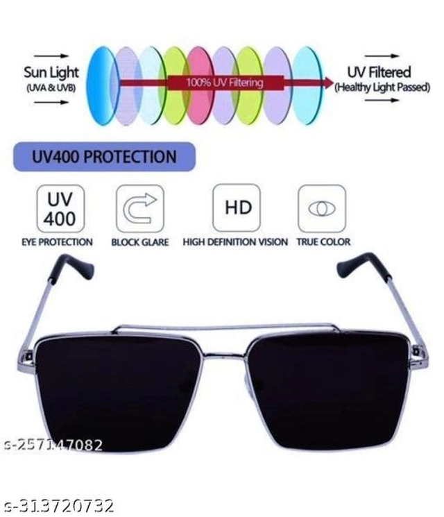 UV Protected Sunglasses for Men & Women (Black)