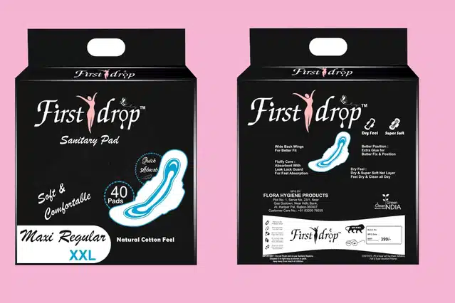 First Drop 40 Pcs Cottony Soft Sanitary Pads for Women (Set of 1)