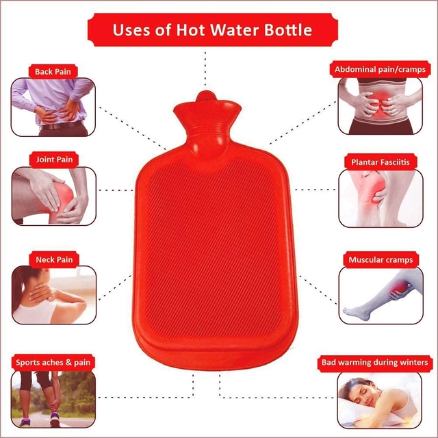 Hot Water Bottle Bag (Multicolor, 1.75 L)