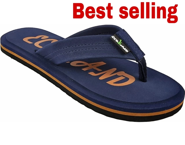 Slippers for Men (Navy Blue, 6)