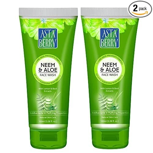 Asta Berry Neem & Aloe Face Wash (100 ml, Pack of 2