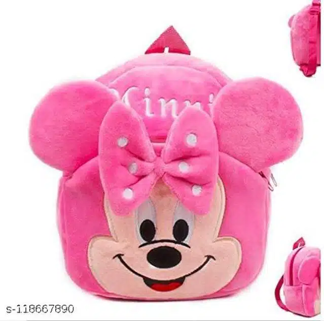 Plush School Bag for Kids (Pink)