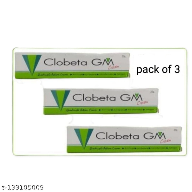 Clobeta GM Antifungal Cream (20 g, Pack of 3)