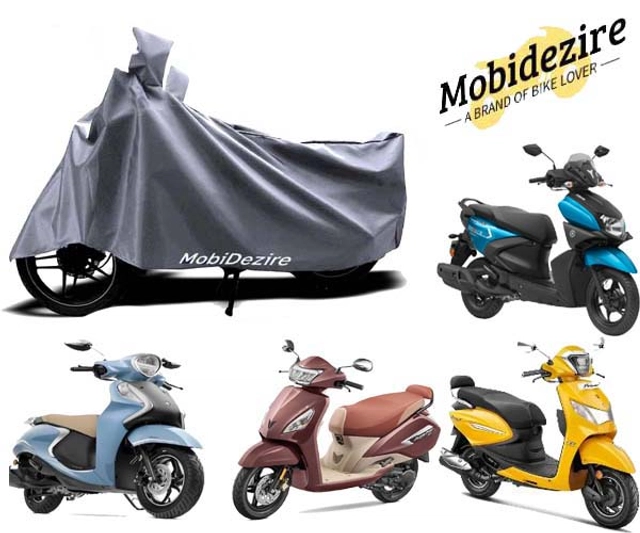 Polyester Universal Waterproof Motorcycle Cover (Grey)