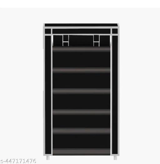 Metal 6 Layer Collapsible Multipurpose Rack (Black)