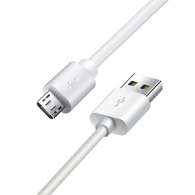 Micro USB Data Charging Cable for All Android Mobiles (White, 3 m)