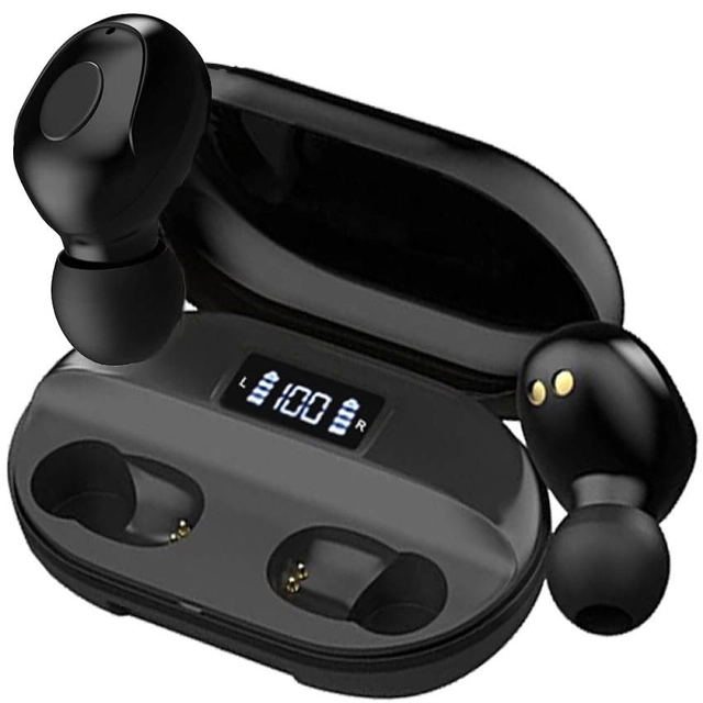 T2 Wireless Bluetooth Earbuds with Charging Case (Black)