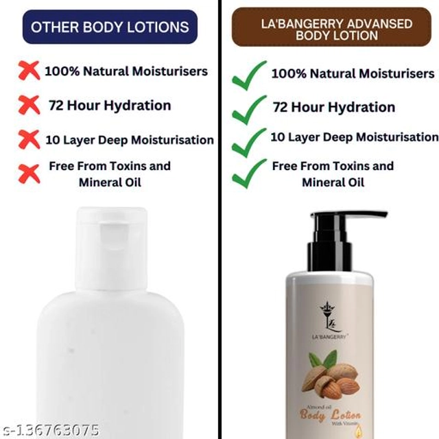 LA'BANGERRY Almond Moisturizing Body Lotion (150 ml)