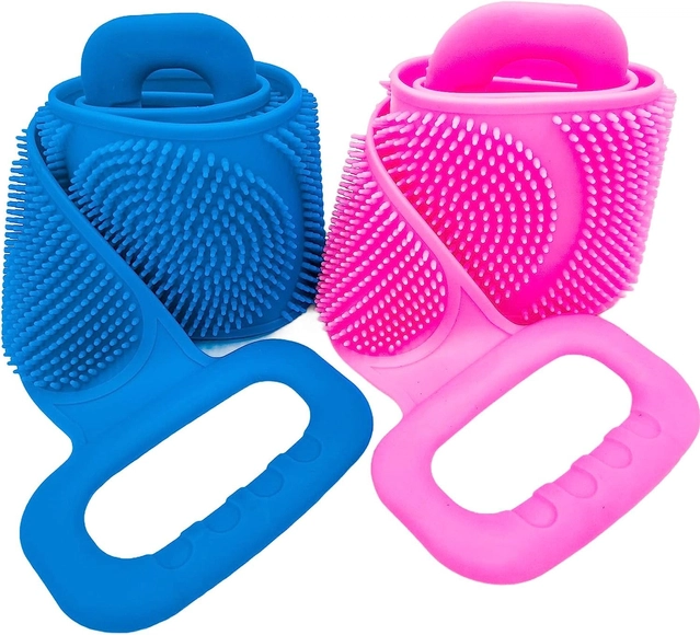 Silicone Back Body Scrubber (Assorted, Pack of 2)