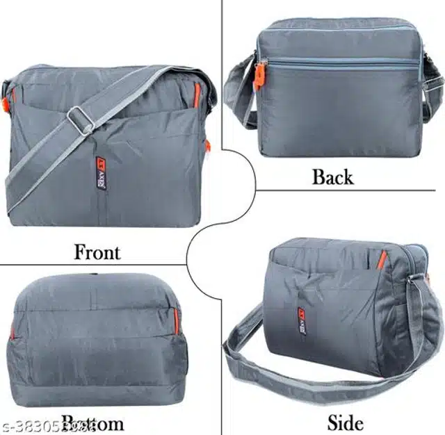 Polyester Sling Bag for Men & Women (Grey)