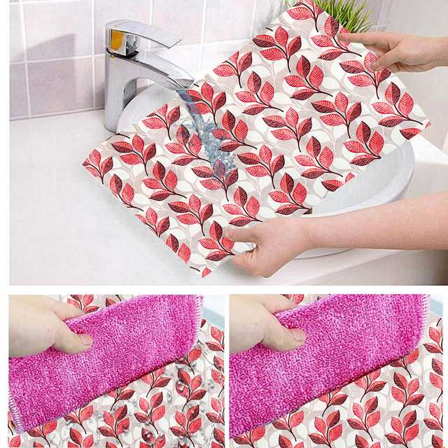 PVC Multipurpose Fridge Mat (Pack of 8) (Pink, 44X29 cm) (ER-394)