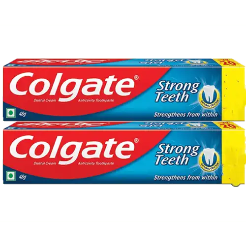 Colgate Strong Teeth Dental Cream Toothpaste 2X38 g (Pack Of 2)