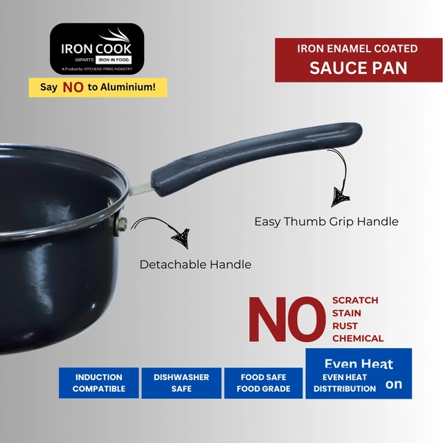 Enamel Coated saucepan 16 cm