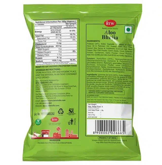 BTW Aloo Bhujia 10X36 g (Set Of 10)