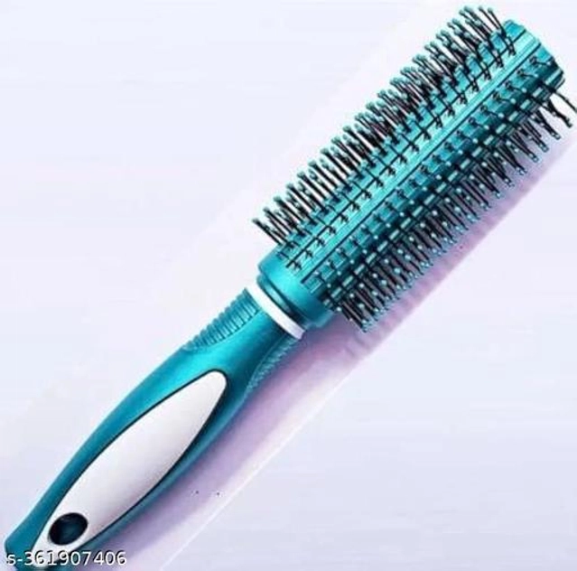 Plastic Hair Roller Comb (Sky Blue)