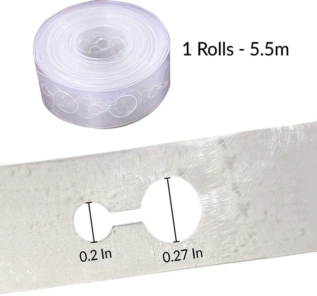 Balloon Arch Garland Decorating Tape (White, 5 m) (Pack of 2)