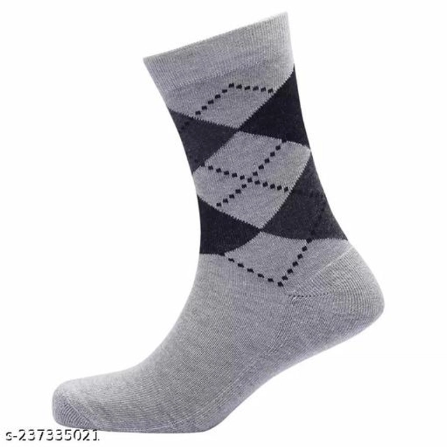 Cotton Socks for Men (Multicolor, Set of 3)