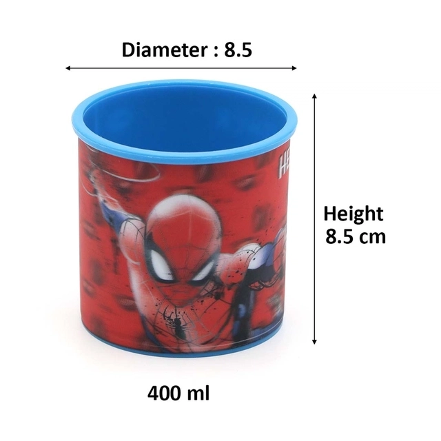 GLUMAN 3D Spiderman Jazz Multipurpose Stand- Cutlery/Stationery (400 ml,Pack of 1)