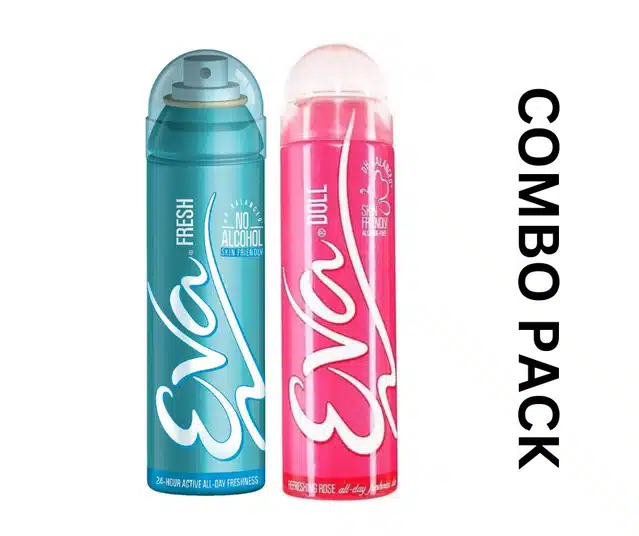 Eva Fresh & Doll Deodorants for Women (125 ml, Pack of 2)