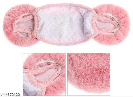 Fur Earmuffs for Kids (Multicolor, 7-8 Years) (Pack of 4)