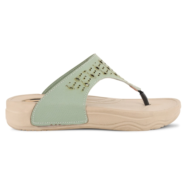 Slippers for Women (Sea Green, 5)