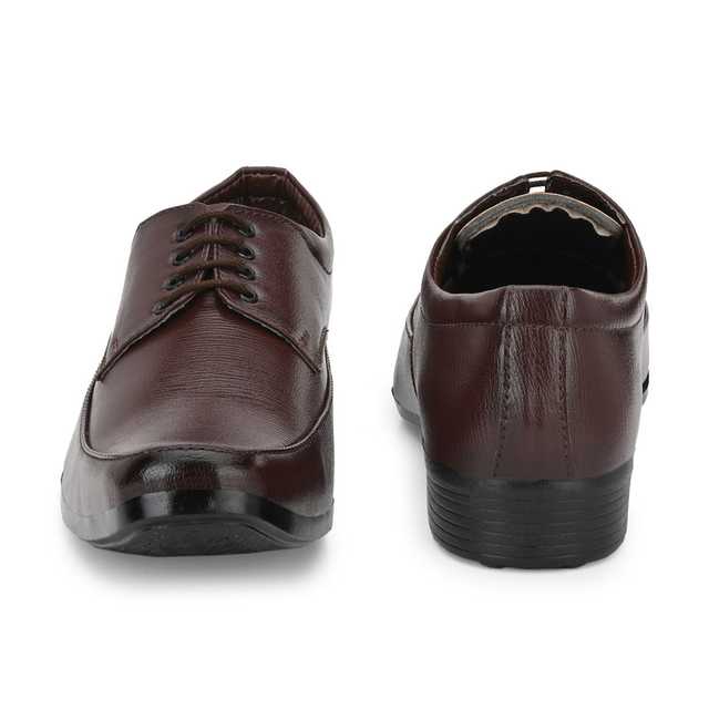Katenia Synthetic Men Formal Shoes (Brown, 8) (KF-10)