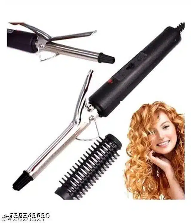 2 in 1 Hair Curler & Roller (Black)