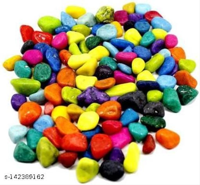 Decoration Colorful Pebbles Stones (Multicolor, 4000 g)