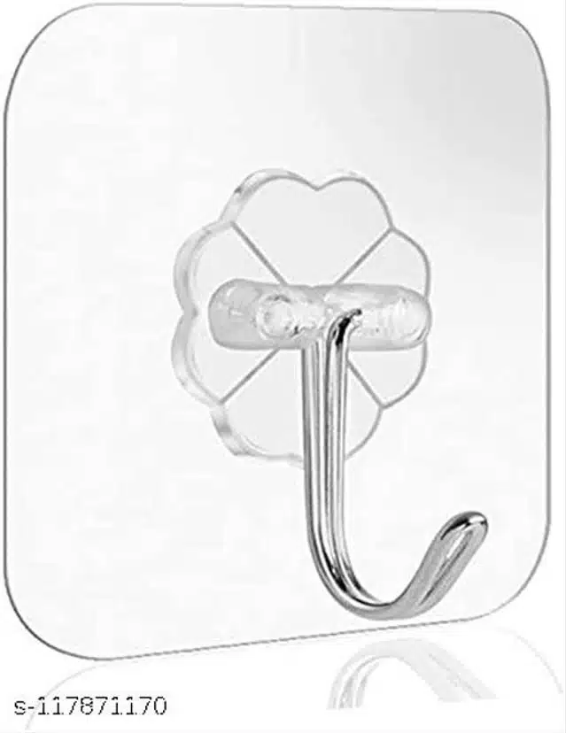 Plastic Wall Hooks (Assorted, Pack of 10)