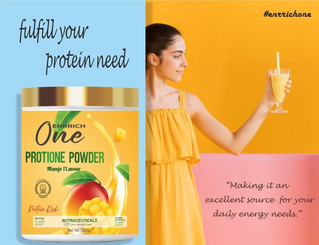 Combo of Enrrich One Protione Layco & Mango Flavoured Protein Powder for Women (200 g, Set of 2)