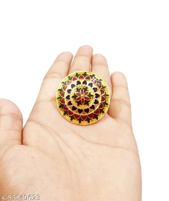 Brass Ring for Women (Multicolor)