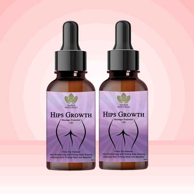 Haria Naturals Advanced Hips Growth Oil that’s Hepls in Improving Hips Growth For (Men & Women) (60 ml) (Pack of 2) (B-15043)