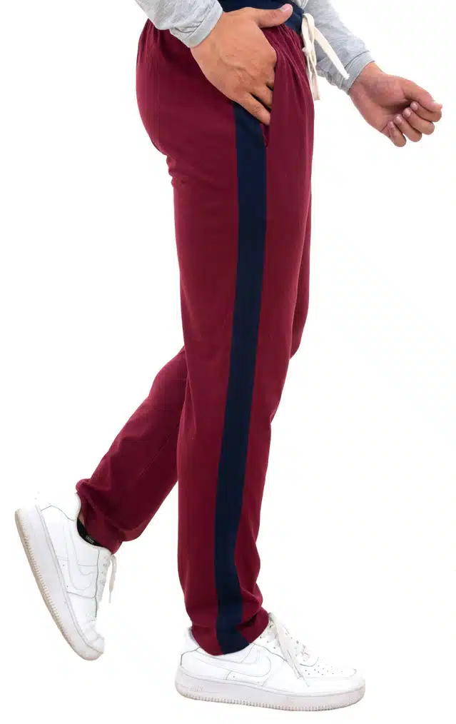 Track Pant for Men (Maroon, 38)