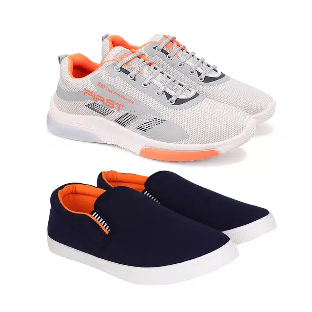 Combo of Sports Shoes & Casual Shoes for Men (Pack of 2) (Multicolor, 10)